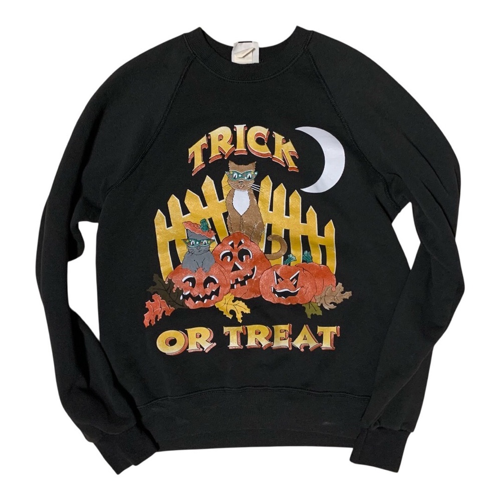Vintage Halloween Black Sweater